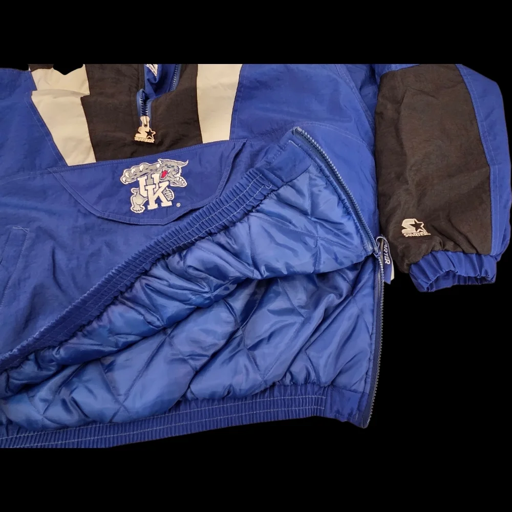 Vintage Starter Kentucky Wildcats Pullover Jacket XL 90s NCAA‎